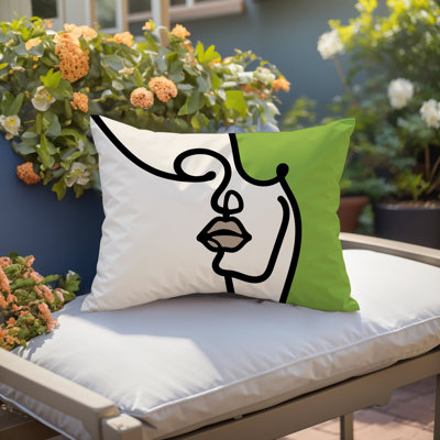 Coussin lombaire réversible intérieur / extérieur Jai Abstract