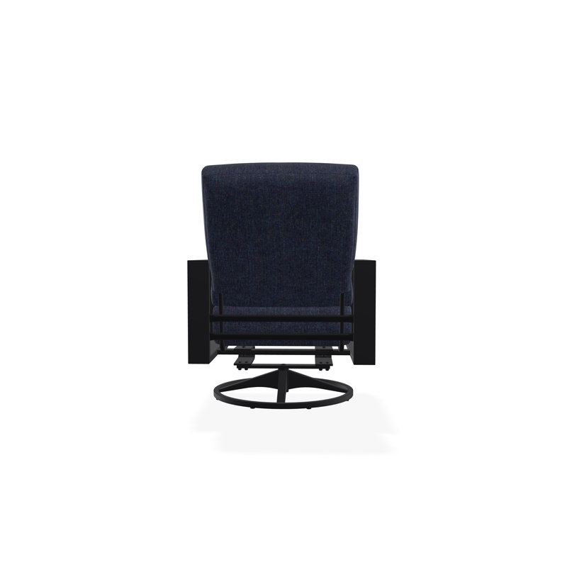 Chaise berçante pivotante Larssen, Spectre indigo Sunbrella®, Noir, noir, noir, noir
