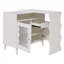 Buffet moderne polyvalent en forme de L avec plusieurs options de rangement