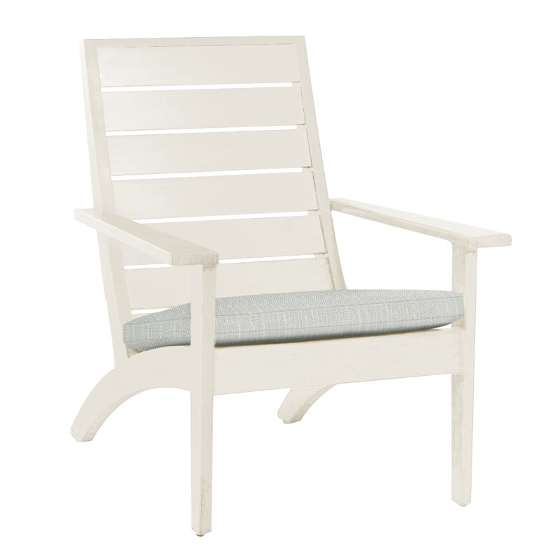 Kennebunkport Aluminum Adirondack Chair - Chalk, No Welt, Verona Silver, Chalk