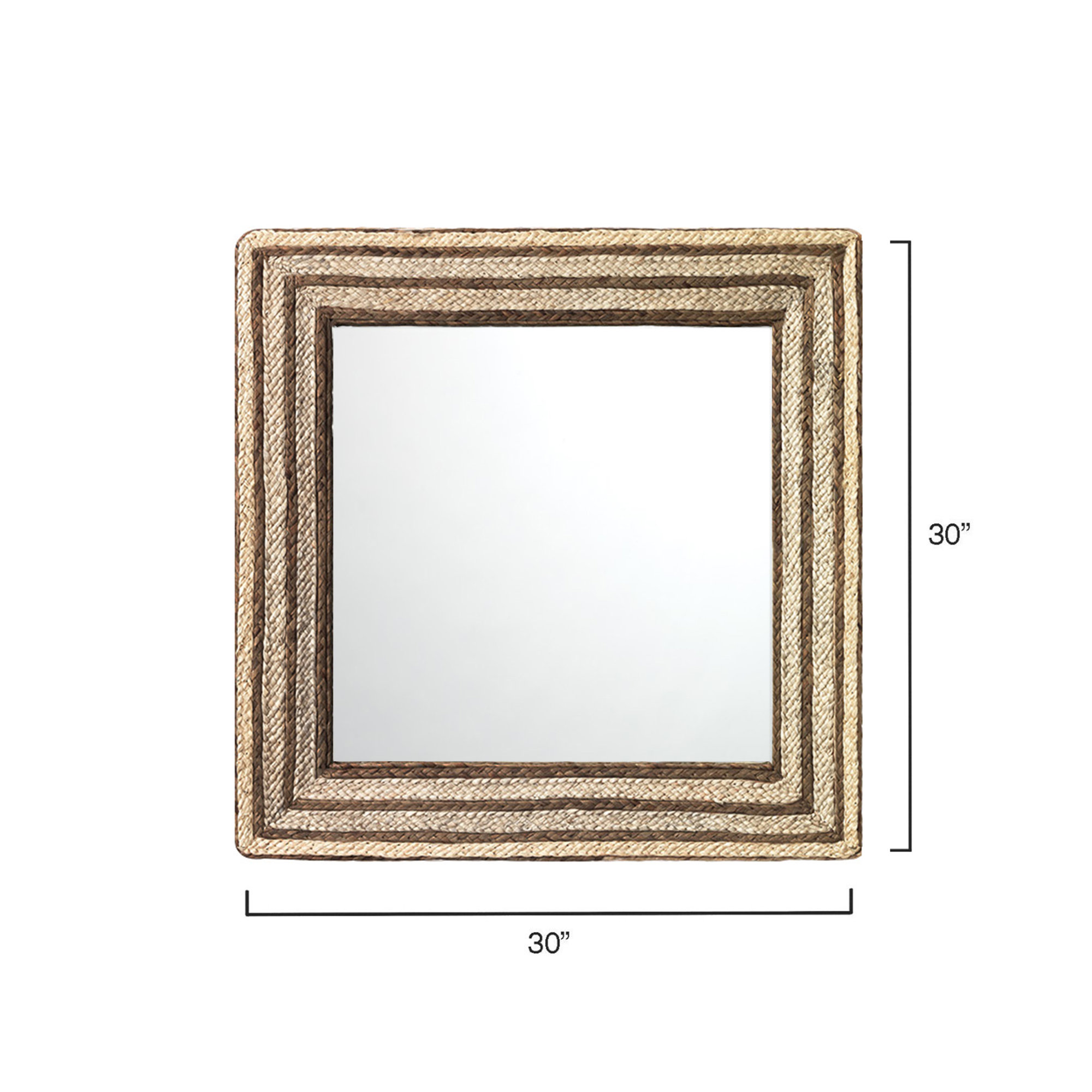 Ruppie Maritime Mirror, Square 30" x 30"
