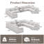 Canapé modulaire symétrique en U rembourré-1704755803