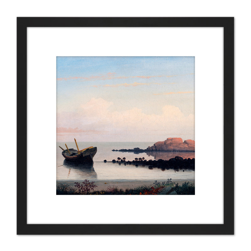 Lane Brace's Rock Eastern Point by Fitz Henry Lane - Single Picture Frame Painting