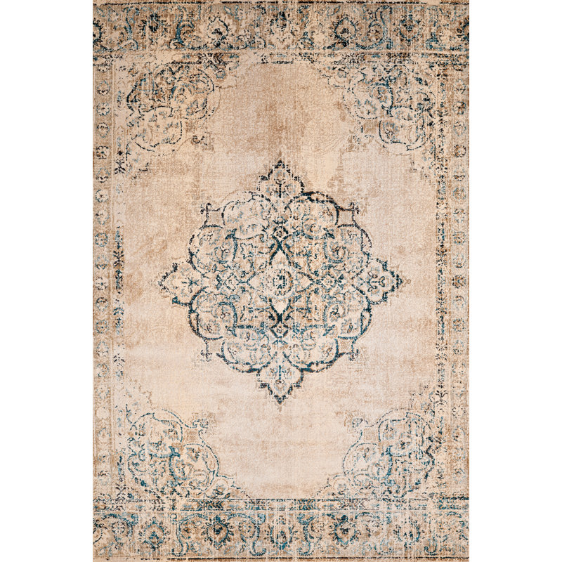 Tapis oriental parchemin Eeyan, Rectangle 1 pi 10 po x 3 pi