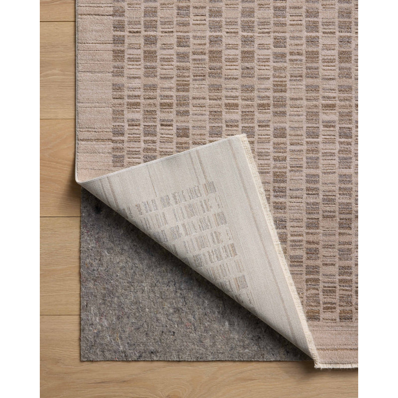 Amber Lewis x Loloi Cali Natural / Slate Area Rug, Rectangle 6'7" x 9'2"