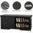 2-Tier Entryway Shoe Storage Bench With Padded Seat, Barn Doors, And Adjustable Shelf-721543102