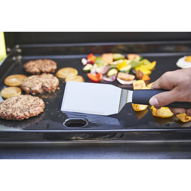 Griddle 3400 Gas Grill | 48 x 68 cm Cast Iron Plate | Drain & Grease Tray | Electronic Ignition