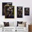 Mafia Llama - Impression sur toile-1190478185-1190478186