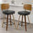 26" Swivel Upholstered Counter Height Bar Stool-819236525-830138023