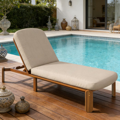 Outdoor Chaise Lounge Adjustable Patio Chaise