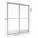 Deluxe 57'' - 59'' W x 71.5'' H Bypass Framed Shower Door with Glass