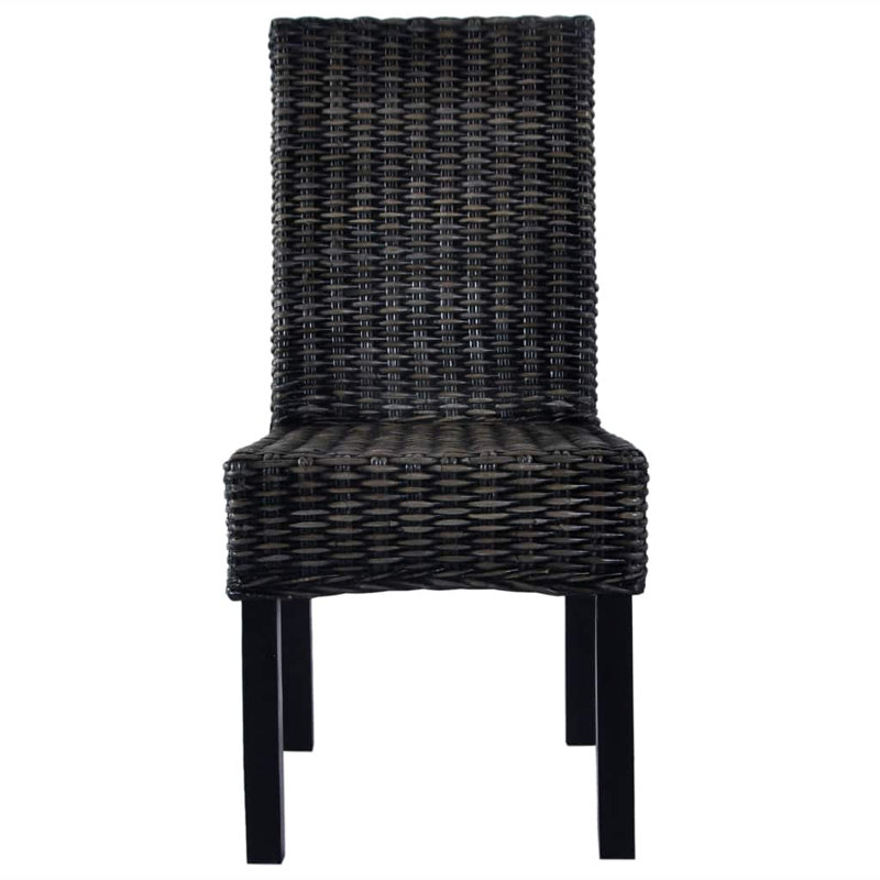Hemsworth Dining Chair, Dark Grey with White Wash Finish