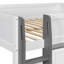 Lit mezzanine double avec maisonnette et rangement, lit en bois moderne pour enfants / adolescents, blanc-130154223