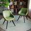 Un ensemble de 2 chaises de salle à manger, une chaise de cuisine médiévale moderne, des chaises décoratives en polyuréthane avec des pieds en métal, convenant à la maison et à la cuisine-271265918