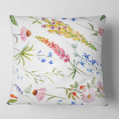 Housse et insert de coussin Vibrant Wildflowers I