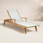 Bayhead Outdoor Teak Chaise Lounge