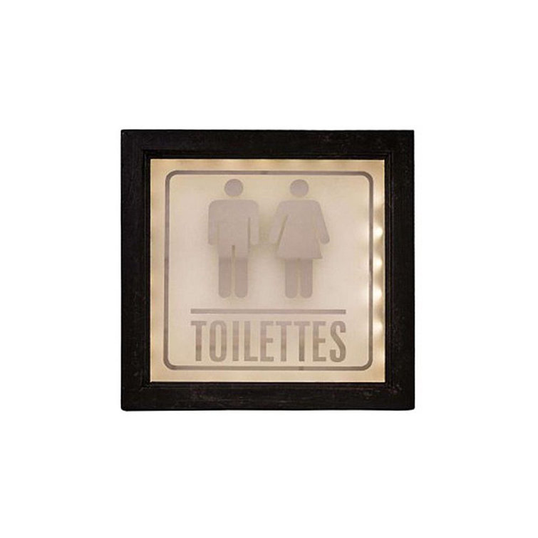 Schild Toilettes