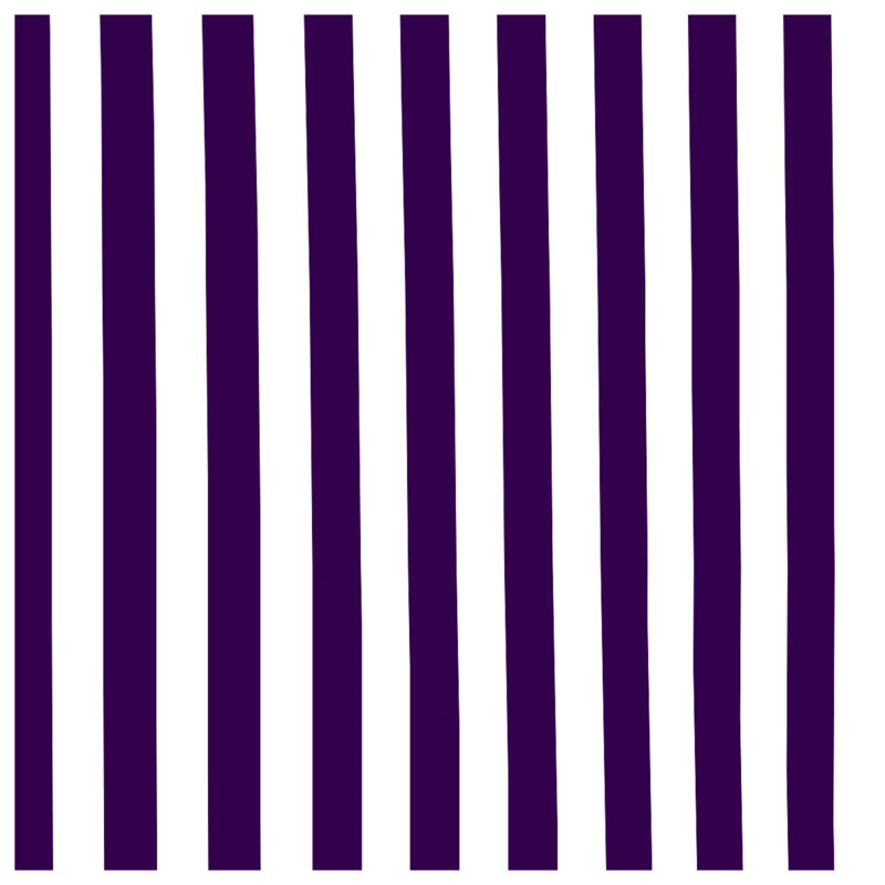 Purple White Stripes Canvas Gallery Wrap in Many Sizes, 16 x 16 inches
