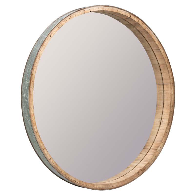 Beckett Round Beveled Mirror