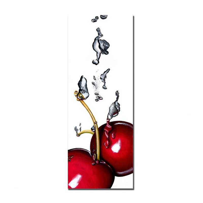 « cerise splash ii » par roderick stevens, reproduction de photo sur toile tendue