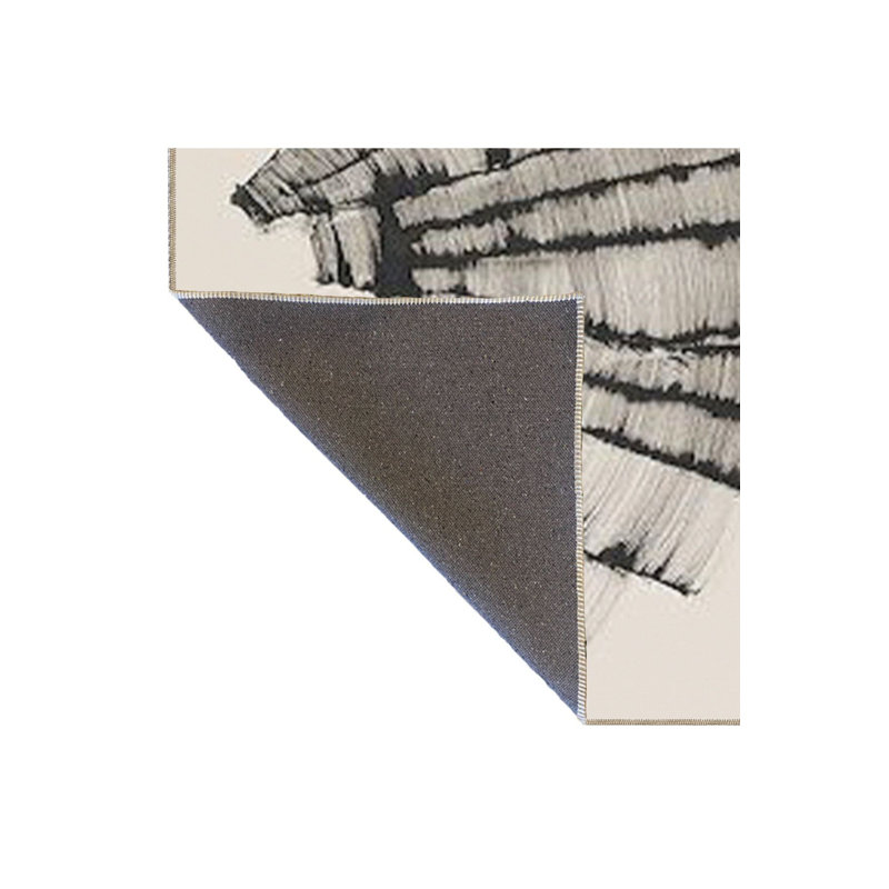 Tapis tissé à base de peinture et tapis lavable, Carré 3 pi 3 po