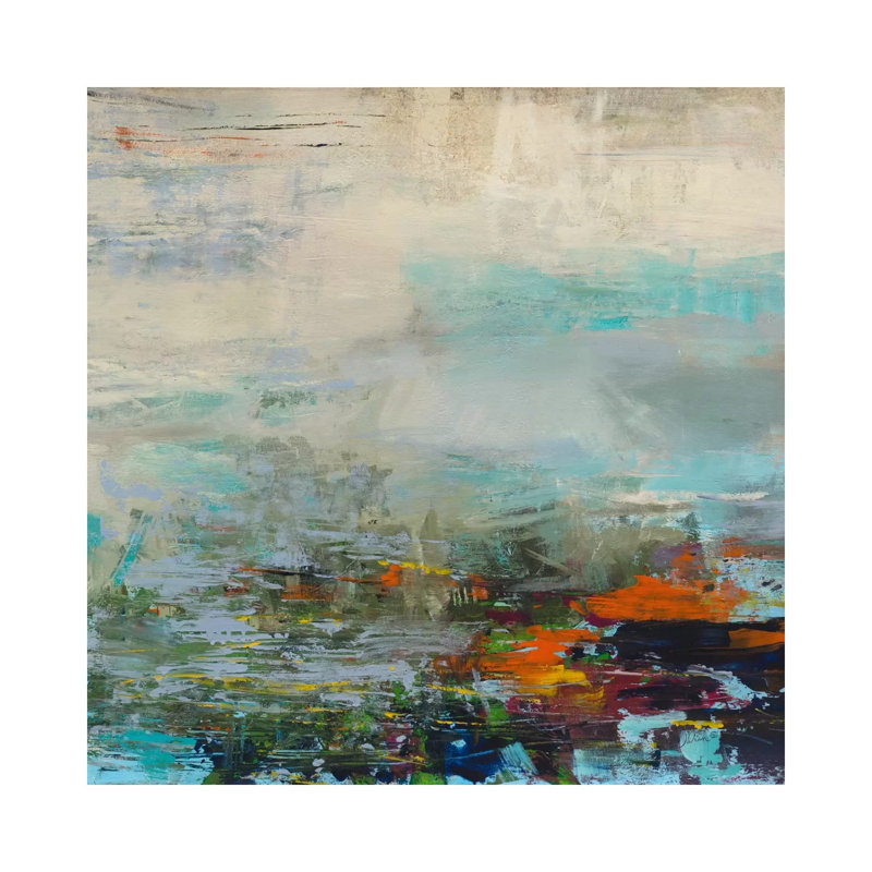 Harbor Lights by Julian Spencer - Wrapped Canvas Painting, 66.04 cm H x 66.04 cm W x 1.91 cm D
