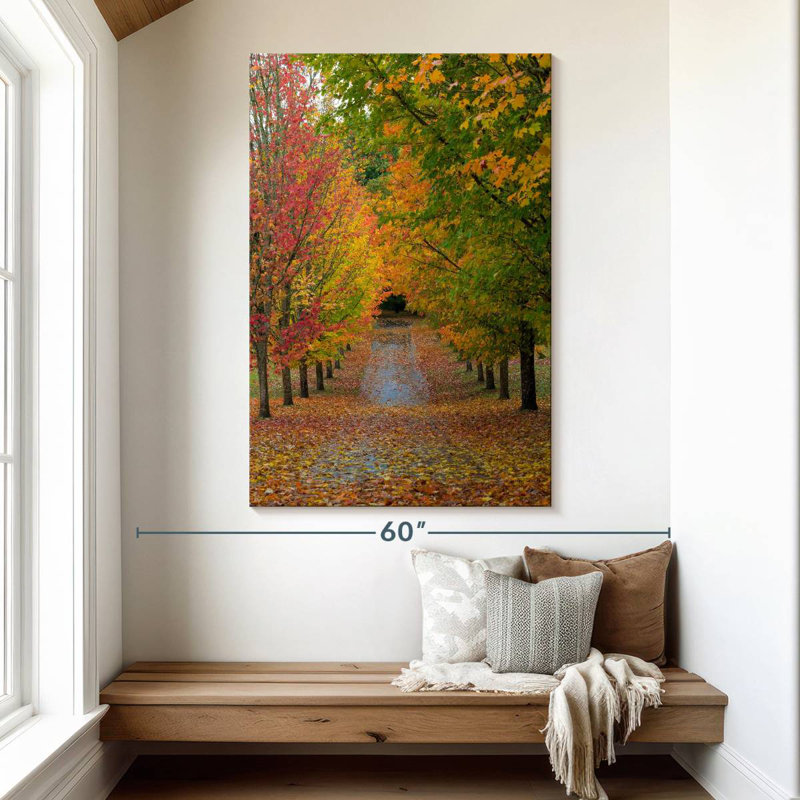 Harnek Path Of Maple Trees, 51" H x 34" W
