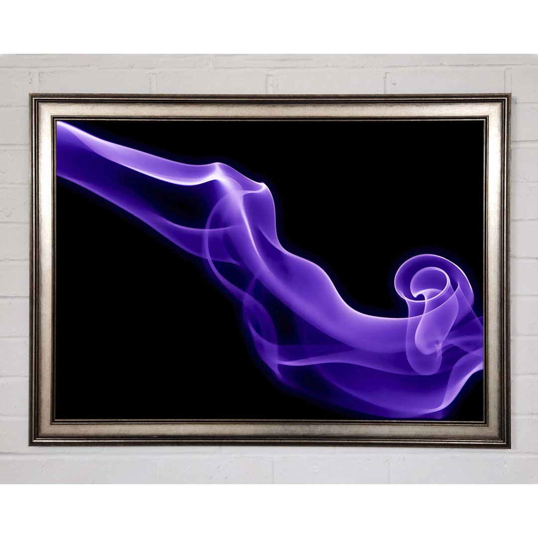 Gerahmtes Wandbild Lilac Purple Smoke