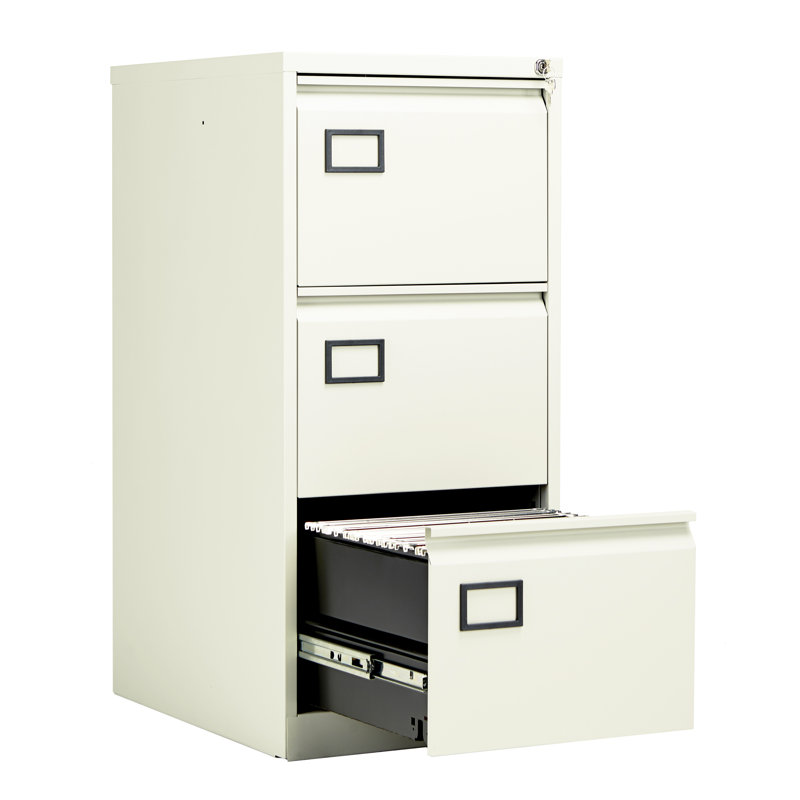 46cm Wide 3 -Drawer Steel File Cabinet, White