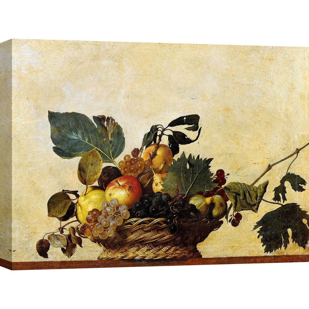 Leinwandbild - Gemälde „Basket of Fruit” von Caravaggio