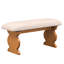 Ensemble de salle à manger 6 pièces, ensemble de table Mid-Century moderne pour 6 personnes avec 4 chaises et banc-601639595-601639593-601639592