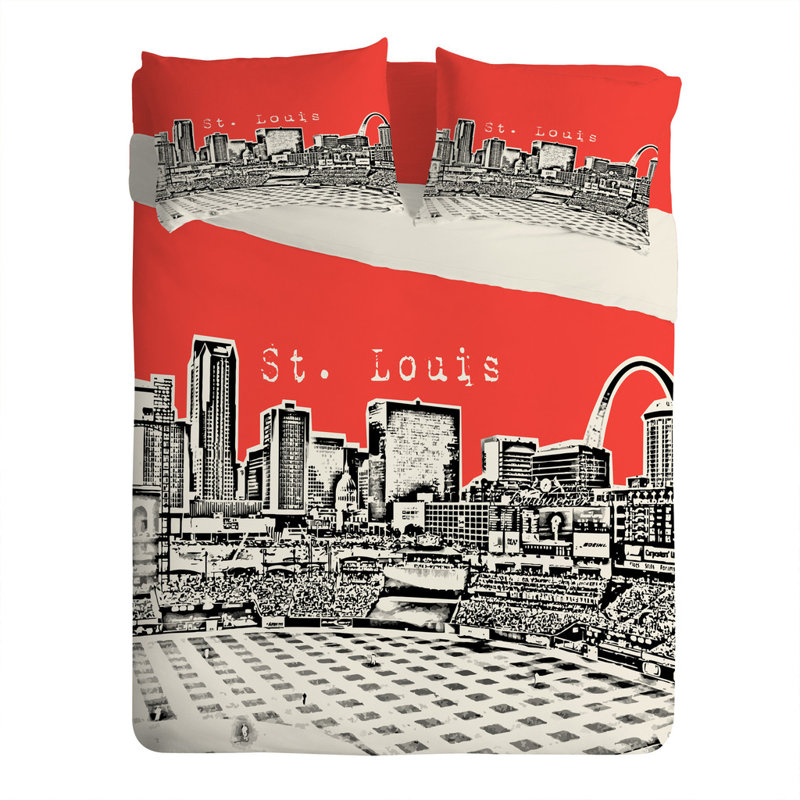 Taie d’oreiller street louis Bird Ave, Très grand, Rouge