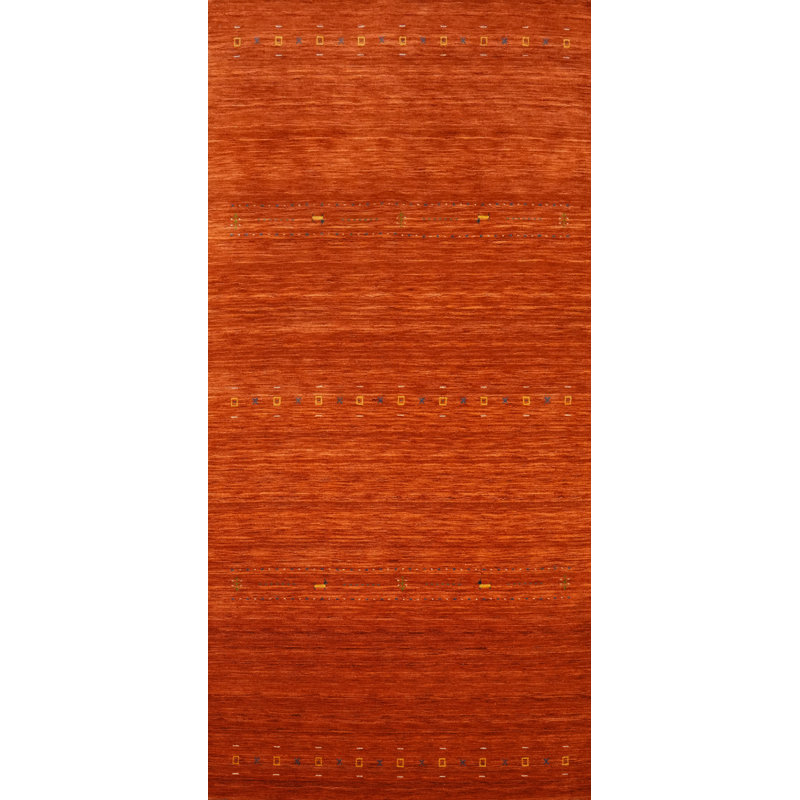 Tapis oriental tribal orange 5 x 12