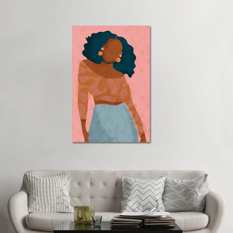 Impression « mood » par Reyna Noriega, Toile tendue, H 48 po x l 32 po x 1,5 po, Pas de tapis