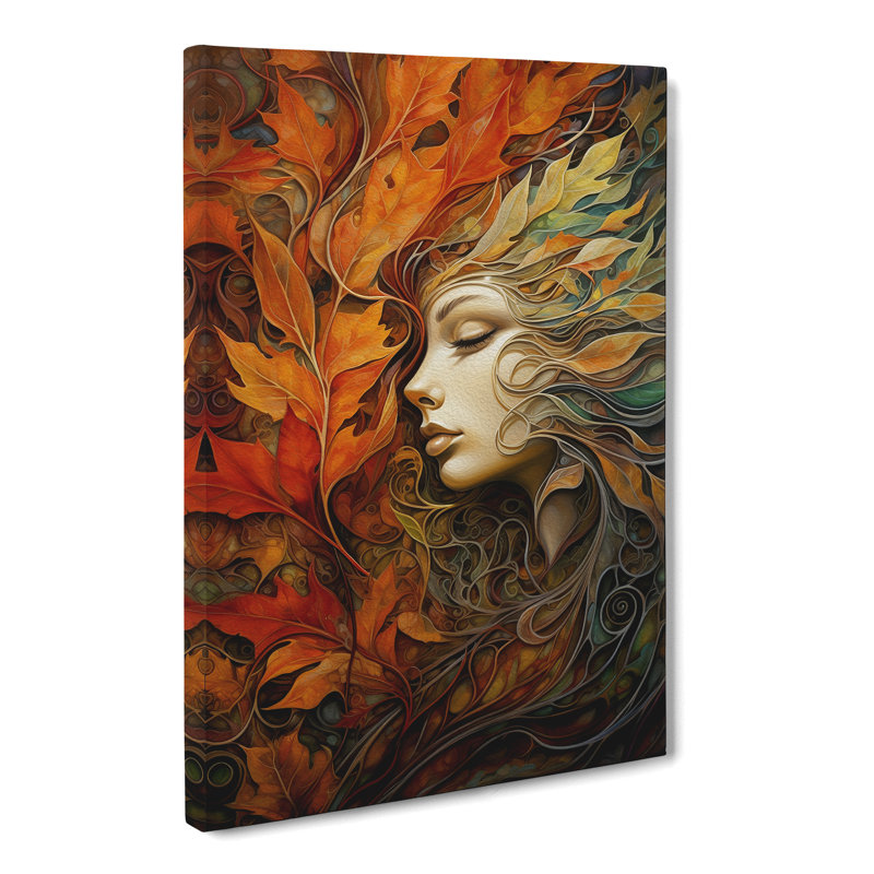 Leaf Symbolism No.2 - Wrapped Canvas, 50cm H x 35cm W x 3cm D