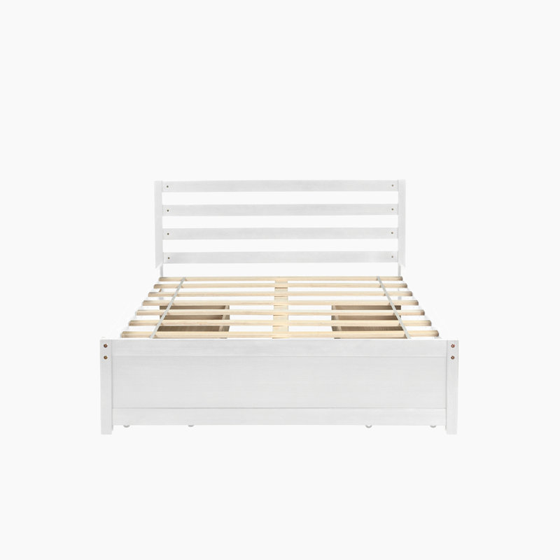 Farad Solid Wood Slat Storage Bed