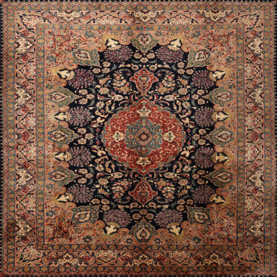 Tapis oriental rouge / brun Laith