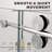 Uks04 61 In. To 65 In. X 80 In. H Frameless Sliding Shower Door In Chrome With 3/8 In. (10Mm) Clear Glass -123516756-120409413