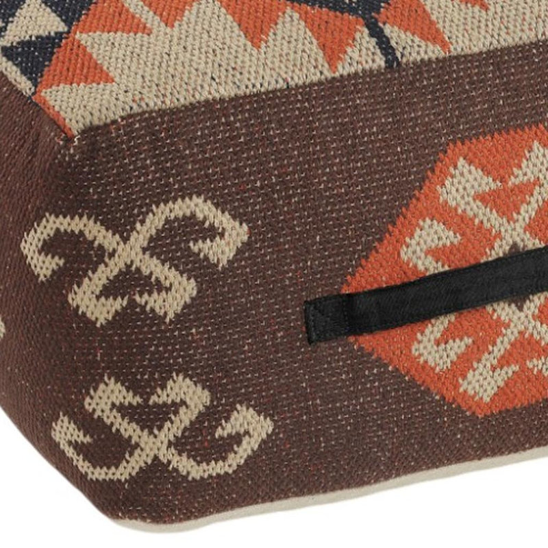 Repose-pieds brun 18 po Tribal