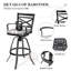 Tabouret de bar pivotant en aluminium 30 po avec coussin Sunbrella Guislaine-1644005817