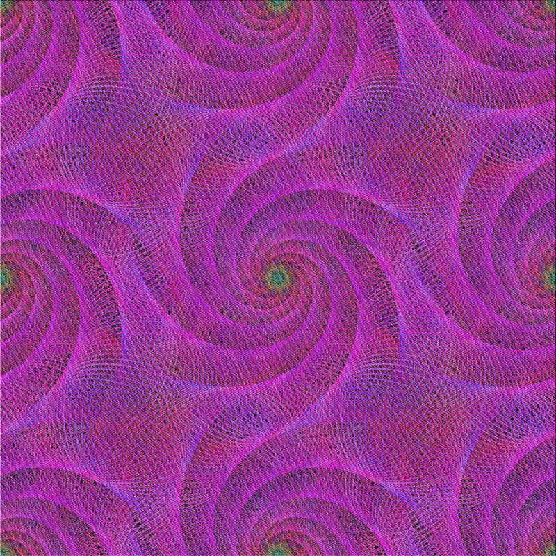 Tapis abstrait mauve, Carré 4 pi