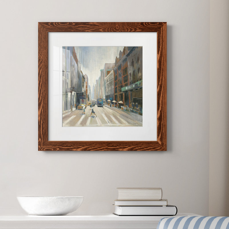 City View - Reproduction d'art sur papier encadrée, Papier érable, H 20 po x l 20 po x P 1,5 po