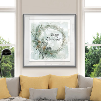 " Merry Christmas Pine Wreath "