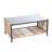 New Comming Outdoor PE Brown Wicker 2Seats Sofa With Grey Cushion And Table Set-1287590065