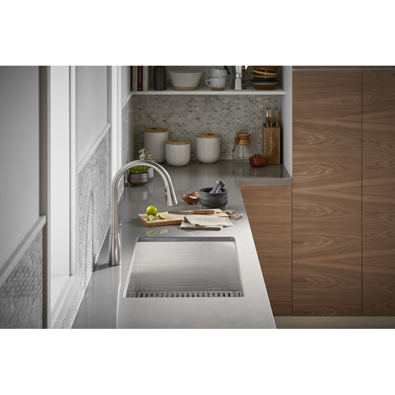 Ludington 32 in. L Stainless Steel Undermount Single Basin Kitchen Sink