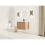 Meuble-lavabo 28 po avec lavabo en céramique blanche, 1 porte, bords arrondis, 3 charnières, meuble-lavabo