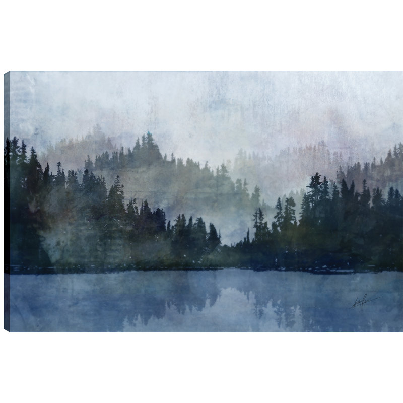 « blue lake », reproduction d’art sur toile