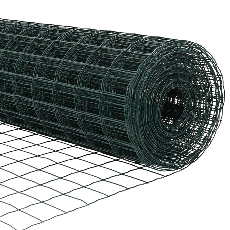 Galvanised Steel Border Fencing, 120 x 1000 x 0.2 cm, Green