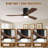 52" Solid Wood 3-Blade Low Profile Ceiling Fan With Integrated LED Light, DC Motor, Smart Remote Control & Reversible Airflow-683973003-683973012