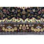 Tapis floral crème en laine noué à la main-85897396